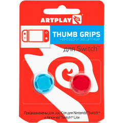 Накладки на стики Artplays Thumb Grips Pro Red/Blue для Nintendo Switch