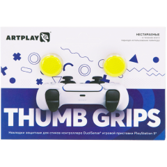 Накладки на джойстики Artplays Thumb Grips Yellow для PS5
