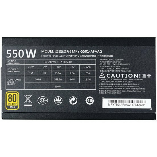 Блок питания 550W Cooler Master MWE Gold 550 Full Modular (MPY-5501-AFAAG-EU)_1