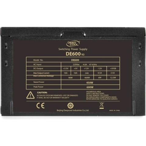 Блок питания 600W DeepCool DE600 V2_2