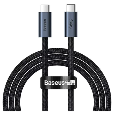 Кабель Baseus Flash Series USB4 Type-C to Type-C 100W 1M Tarnish
