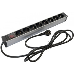 Блок розеток Hyperline SHZ19-8SH-S-2.5EU_0