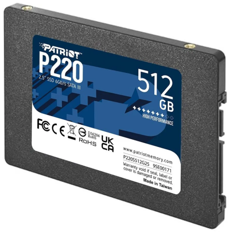 Накопитель SSD 512Gb Patriot P220 (P220S512G25)