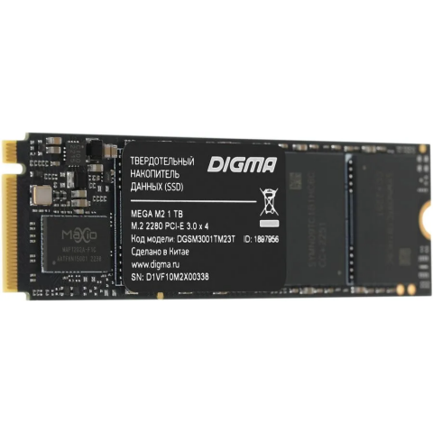 Накопитель SSD 1Tb Digma Mega M2 (DGSM3001TM23T)