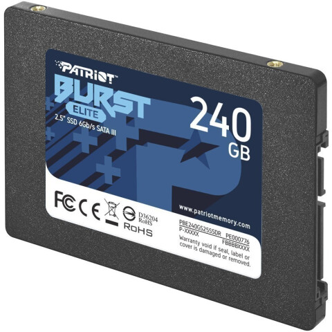 Накопитель SSD 240Gb Patriot Burst Elite (PBE240GS25SSDR)