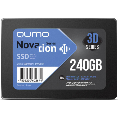 Накопитель SSD 240Gb QUMO Novation 3D (Q3DT-240GSKF)