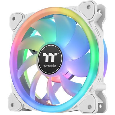 Вентиляторы для корпуса Thermaltake CL-F145-PL12SW-A SWAFAN 12 RGB Radiator Fan White (3 Fan Pack)