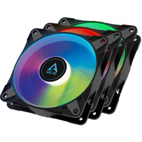 Вентилятор для корпуса Arctic Cooling P12 PWM PST A-RGB Value pack