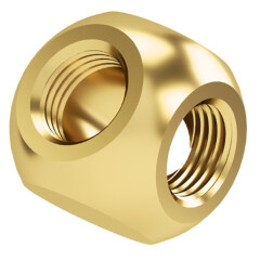 Разветвитель для СЖО Barrow TLFT3T-A01 Gold (BA1129)_0