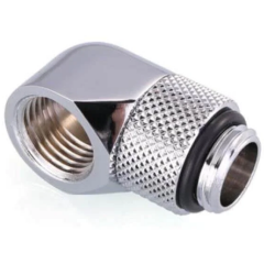 Угловой фитинг для СЖО Bykski B-RD90-X Silver (C10-0366)_0
