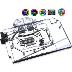 Водоблок для видеокарты Bykski N-AS4090STRIX-X-V2 5V A-RGB+Backplate (C1-1799)_2