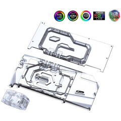 Водоблок для видеокарты Bykski N-GY3090HOF-TC 5V RBW+Backplate (C1-1036)_2