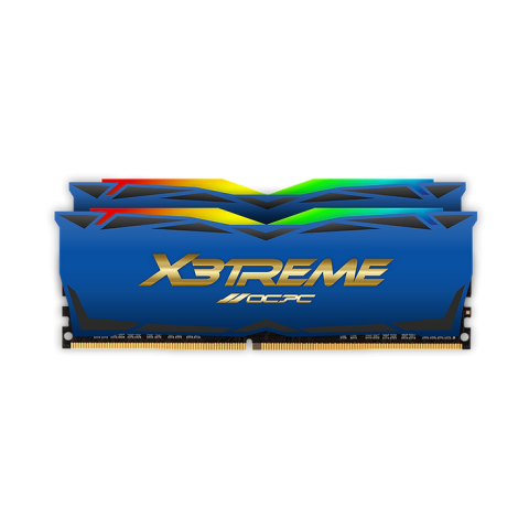 Оперативная память 16Gb DDR4 3600MHz OCPC X3 RGB Blue (MMX3A2K16GD436C18BU) (2x8Gb KIT)