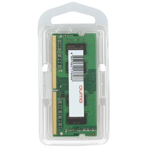 Оперативная память 4Gb DDR4 2666MHz QUMO SO-DIMM (QUM4S-4G2666C19)