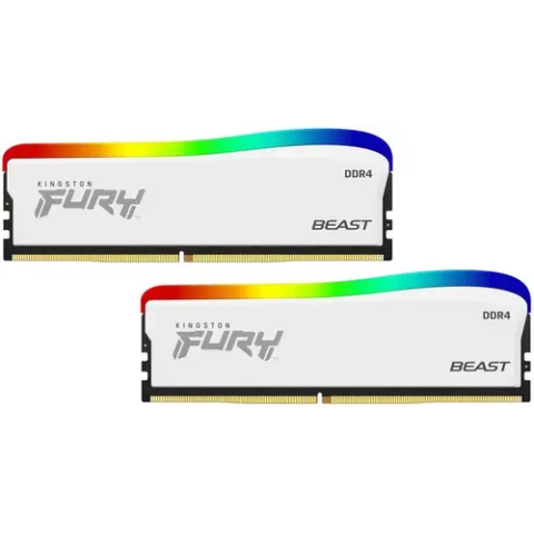 Оперативная память 16Gb DDR4 3200MHz Kingston Fury Beast White SE (KF432C16BWAK2/16) (2x8Gb KIT)