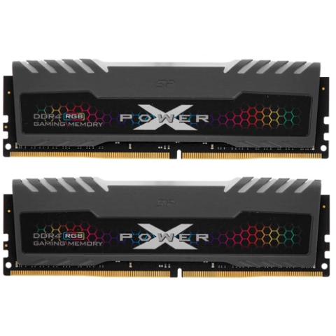 Оперативная память 32Gb DDR4 3200MHz Silicon Power XPower Turbine RGB (SP032GXLZU320BDB) (2x16Gb KIT)