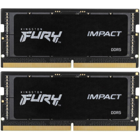 Оперативная память 64Gb DDR5 5600MHz Kingston Fury Impact SO-DIMM (KF556S40IBK2-64) (2x32Gb KIT)