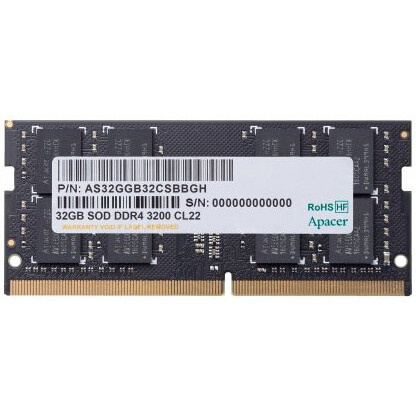 Оперативная память 32Gb DDR4 3200MHz Apacer SO-DIMM (AS32GGB32CSBBGH)