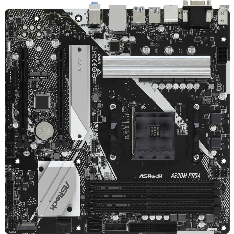 Материнская плата ASRock A520M PRO4