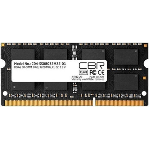 Оперативная память 8Gb DDR4 3200MHz CBR SO-DIMM (CD4-SS08G32M22-01)