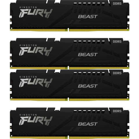 Оперативная память 128Gb DDR5 5200MHz Kingston Fury Beast Black (KF552C40BBK4-128) (4x32Gb KIT)