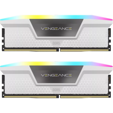 Оперативная память 32Gb DDR5 6400MHz Corsair Vengeance RGB (CMH32GX5M2B6400C32W) (2x16Gb KIT)