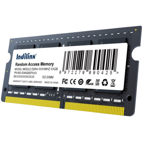 Оперативная память 16Gb DDR4 2666MHz Indilinx SO-DIMM (IND-ID4N26SP16X)