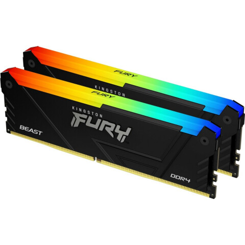 Оперативная память 16Gb DDR4 3200MHz Kingston Fury Beast RGB (KF432C16BB2AK2/16) (2x8Gb KIT)