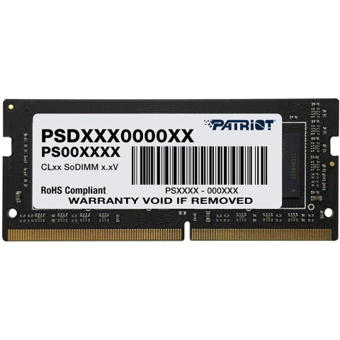 Оперативная память 8Gb DDR4 3200MHz Patriot Signature SO-DIMM (PSD48G32002S)