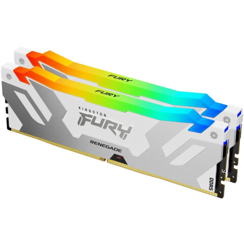 Оперативная память 32Gb DDR5 6000MHz Kingston Fury Renegade White RGB (KF560C32RWAK2-32) (2x16Gb)