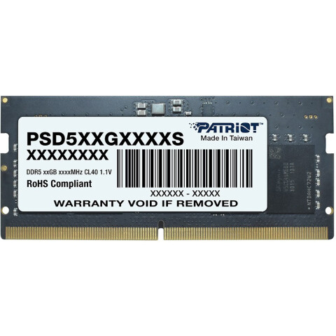 Оперативная память 16Gb DDR5 5200MHz Patriot Signature Line SO-DIMM (PSD516G520081S)