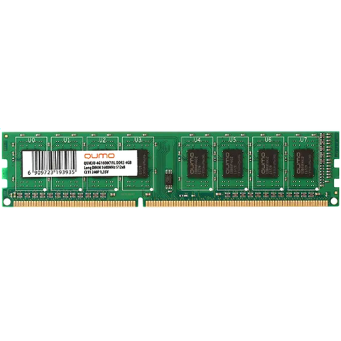 Оперативная память 4Gb DDR3 1600MHz QUMO (QUM3U-4G1600C11)