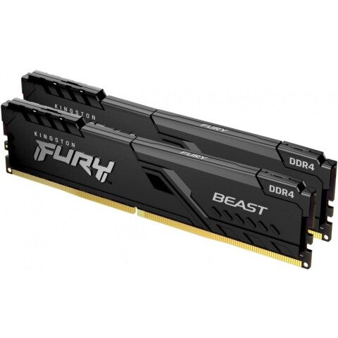 Оперативная память 32Gb DDR4 3733MHz Kingston Fury Beast Black (KF437C19BB1K2/32) (2x16Gb KIT)