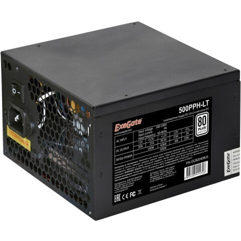 Блок питания 500W ExeGate 500PPH-LT-S OEM