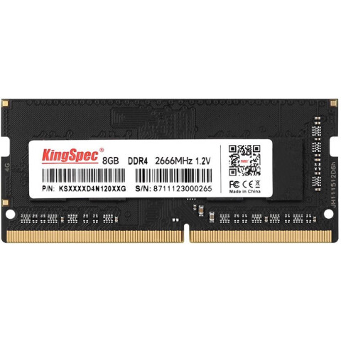 Оперативная память 8Gb DDR4 2666MHz KingSpec SO-DIMM (KS2666D4N12008G)