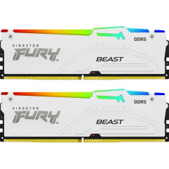 Оперативная память 64Gb DDR5 6000MHz Kingston Fury Beast White RGB (KF560C40BWAK2-64) (2x32Gb KIT)_2