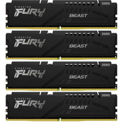 Оперативная память 64Gb DDR5 5200MHz Kingston Fury Beast White RGB (KF552C40BWAK4-64) (4x16Gb KIT)_0