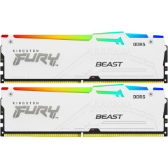 Оперативная память 32Gb DDR5 6000MHz Kingston Fury Beast White RGB (KF560C36BWE2AK2-32) (2x16Gb KIT)_1