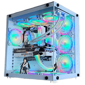 Корпус Lamptron ROB360W Monitor Case White