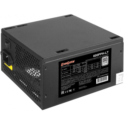 Блок питания 600W ExeGate 600PPH-LT-S