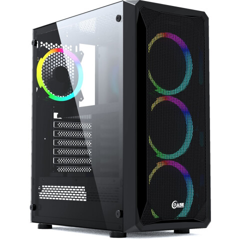 Корпус Powercase Mistral Z4 Mesh RGB Black