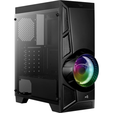 Корпус AeroCool Aero Engine RGB Tempered Glass Black