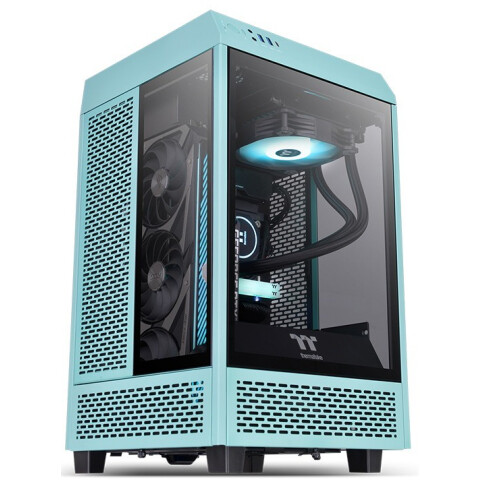 Корпус Thermaltake The Tower 100 Turquoise (CA-1R3-00SBWN-00)