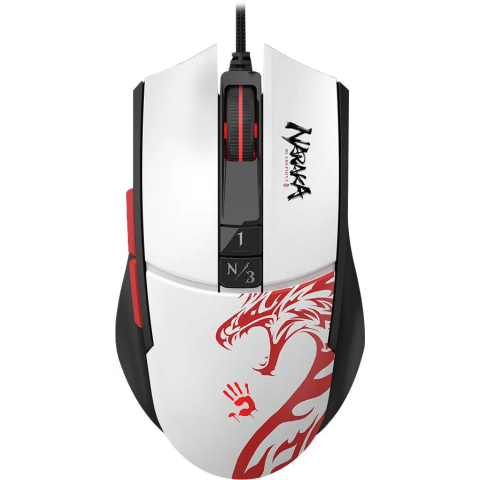 Мышь A4Tech Bloody L65 Max Naraka White/Black