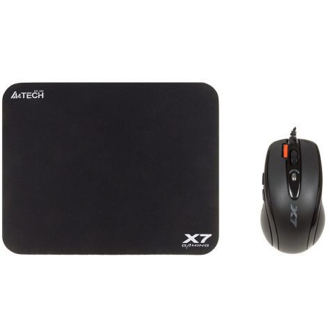 Мышь + коврик A4Tech X-7120 Black