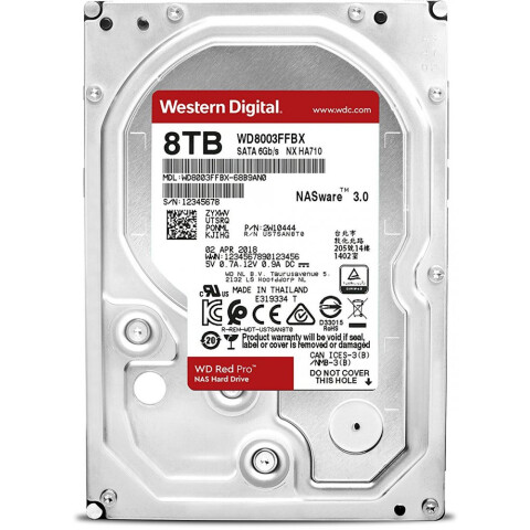 Жёсткий диск 8Tb SATA-III WD Red Pro (WD8003FFBX)