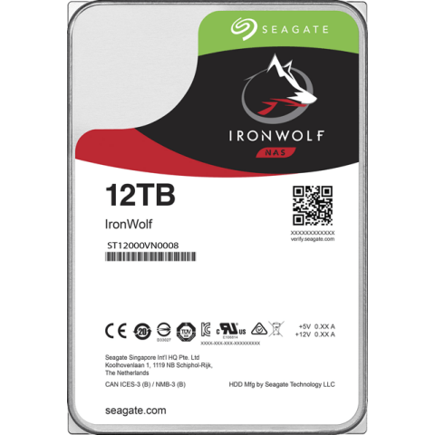 Жёсткий диск 12Tb SATA-III Seagate IronWolf (ST12000VN0008)