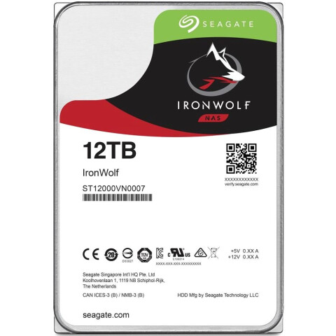 Жёсткий диск 12Tb SATA-III Seagate IronWolf (ST12000VN0007)