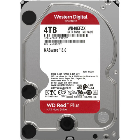 Жёсткий диск 4Tb SATA-III WD Red Plus (WD40EFZX)