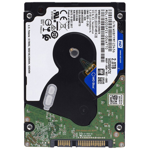 Жёсткий диск 2.5" 2Tb SATA-III WD Blue (WD20SPZX)